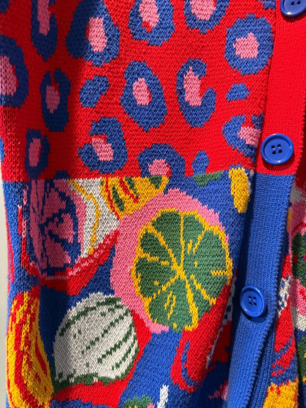 Farm Rio Mixed Prints Knit Cardigan - Picture 5 of 5